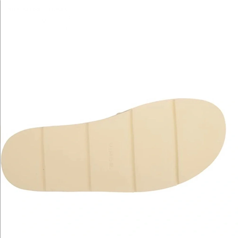 NIB Vince Olina Leather slide sandals in light yellow- W9